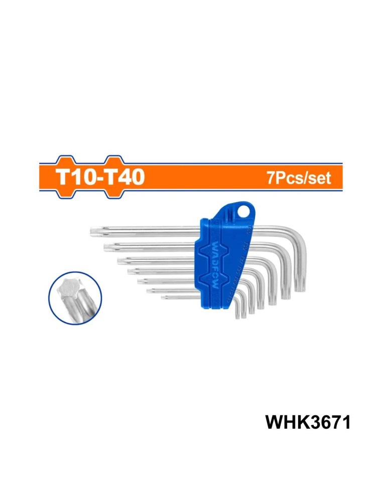JEU 7 CLE TORX COURTE WADFOW WHK3671