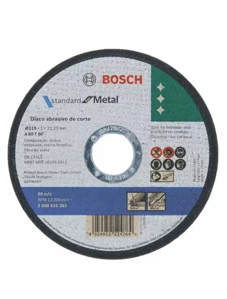 DISQUE INOX 115/1/22 BOSCH