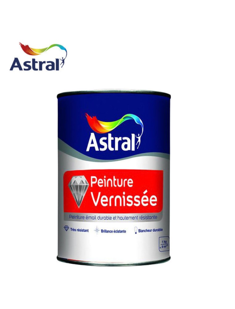 PEINTURE VERNISSE BLANC 1KG ASTRAL