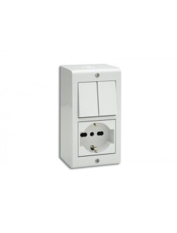 BOITE APPARENTE 4M BLANC...