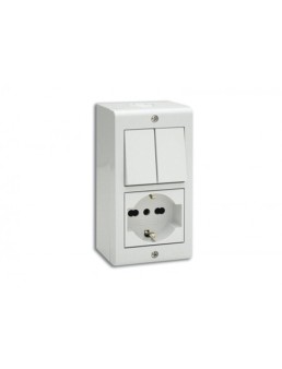 BOITE APPARENTE 4M BLANC 45Q04BG SOMEF