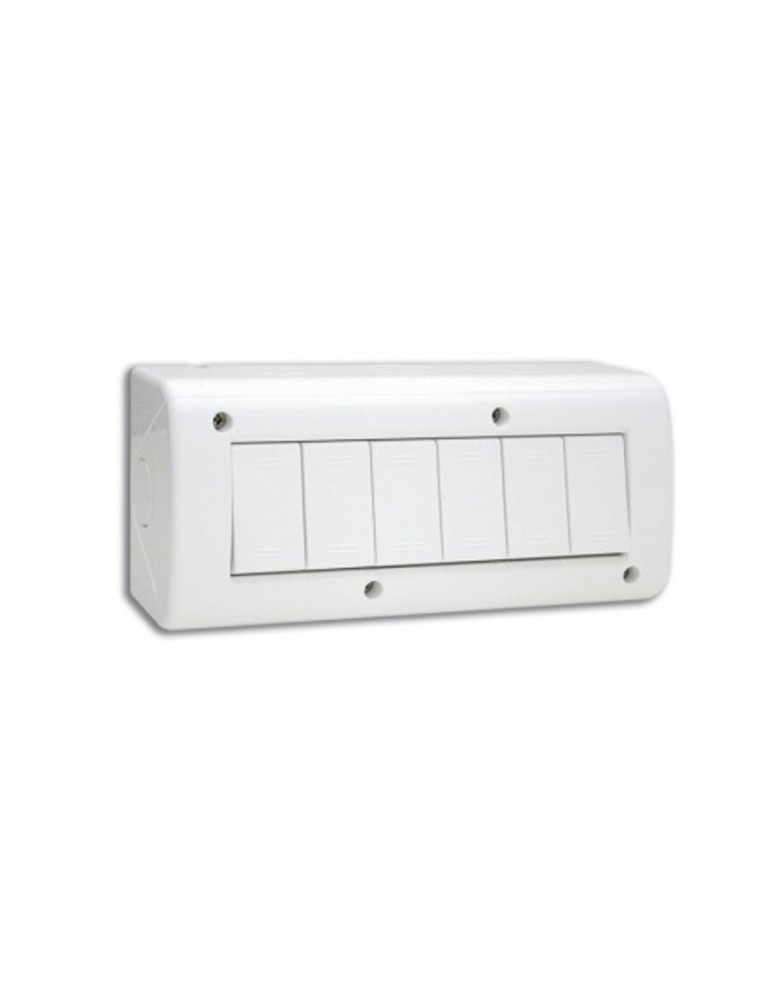 BOITE APPARENTE 6 MODULES BLANC 45Q46B LARGE SOMEF
