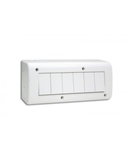 BOITE APPARENTE 6 MODULES BLANC 45Q46B LARGE SOMEF