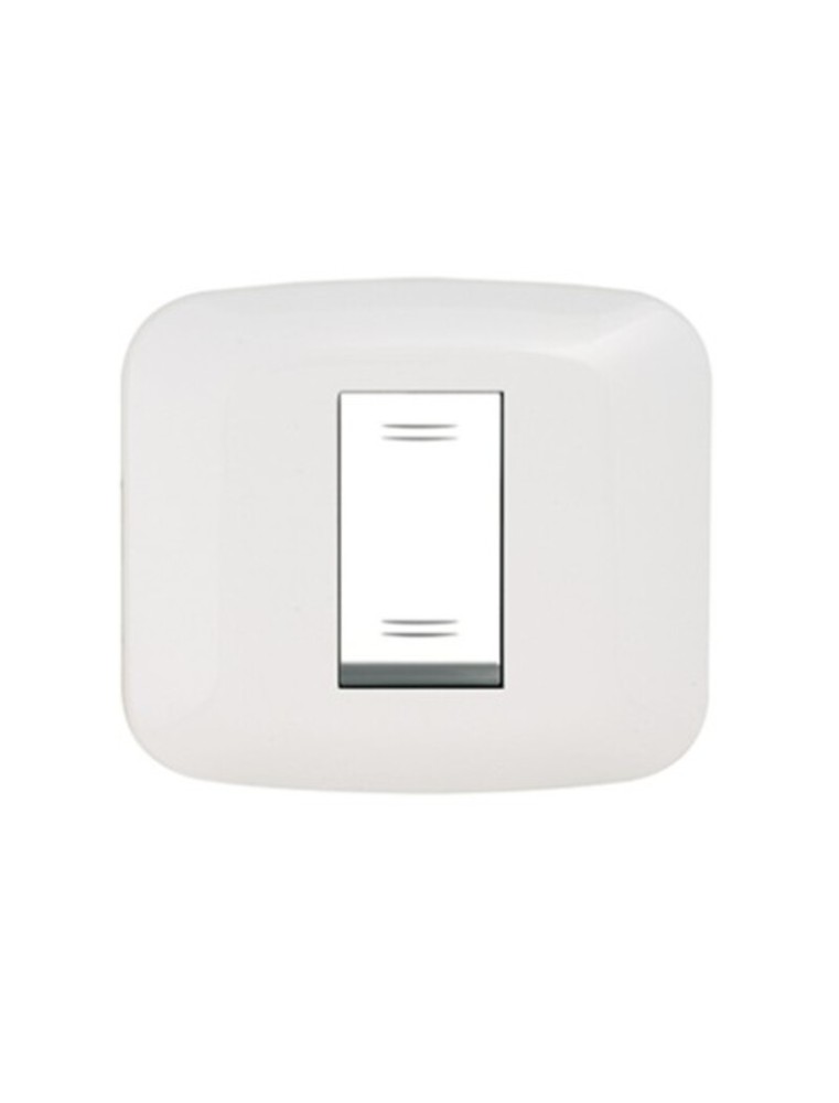 PLAQUE YES CARREE 1 MODULE BLANC 45PS1BB SOMEF