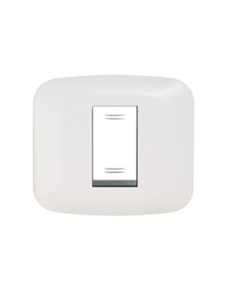 PLAQUE YES CARREE 1 MODULE BLANC 45PS1BB SOMEF