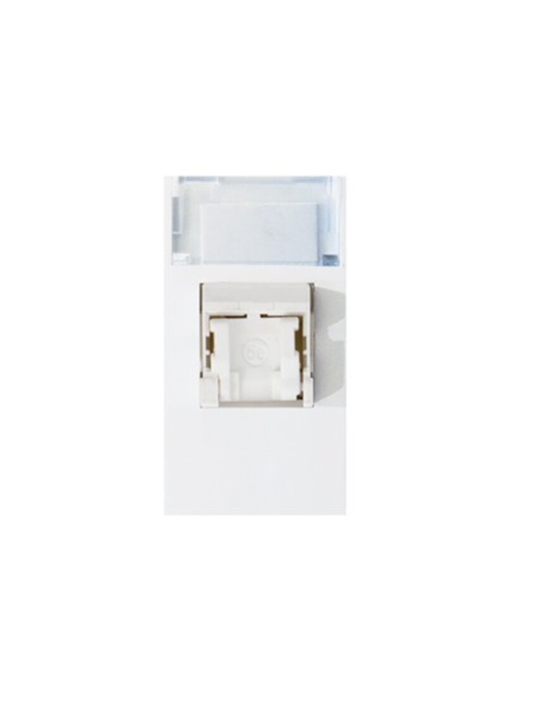 PRISE INFORMATIQUE 8+1 PLOTS RJ45 CAT 5ES FTP BLANC 45B20C6S SOMEF