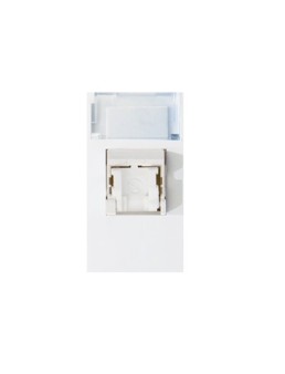 PRISE INFORMATIQUE 8+1 PLOTS RJ45 CAT 5ES FTP BLANC 45B20C6S SOMEF