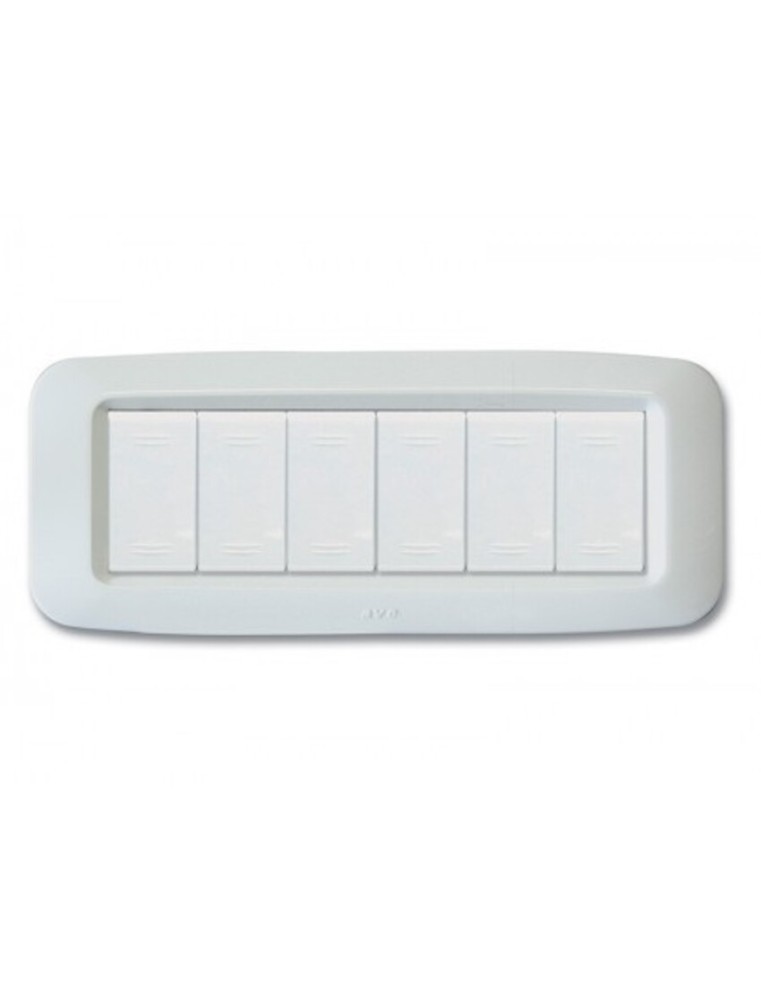 PLAQUE YES 45 BLANC 6 MODULES 45PY06BB SOMEF