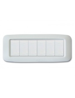 PLAQUE YES 45 BLANC 6 MODULES 45PY06BB SOMEF