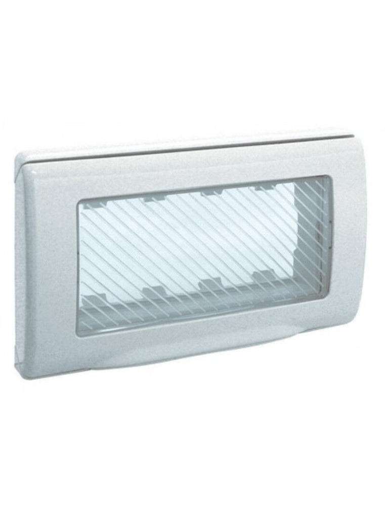 PLAQUE ETANCHE 4 MODULES 45 BLANC SOMEF