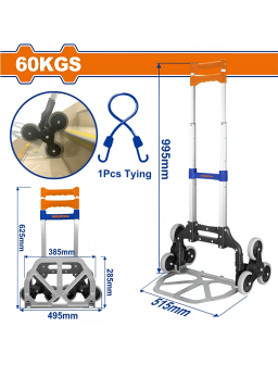 DIABLE PLIABLE 6 ROUE 60KG...