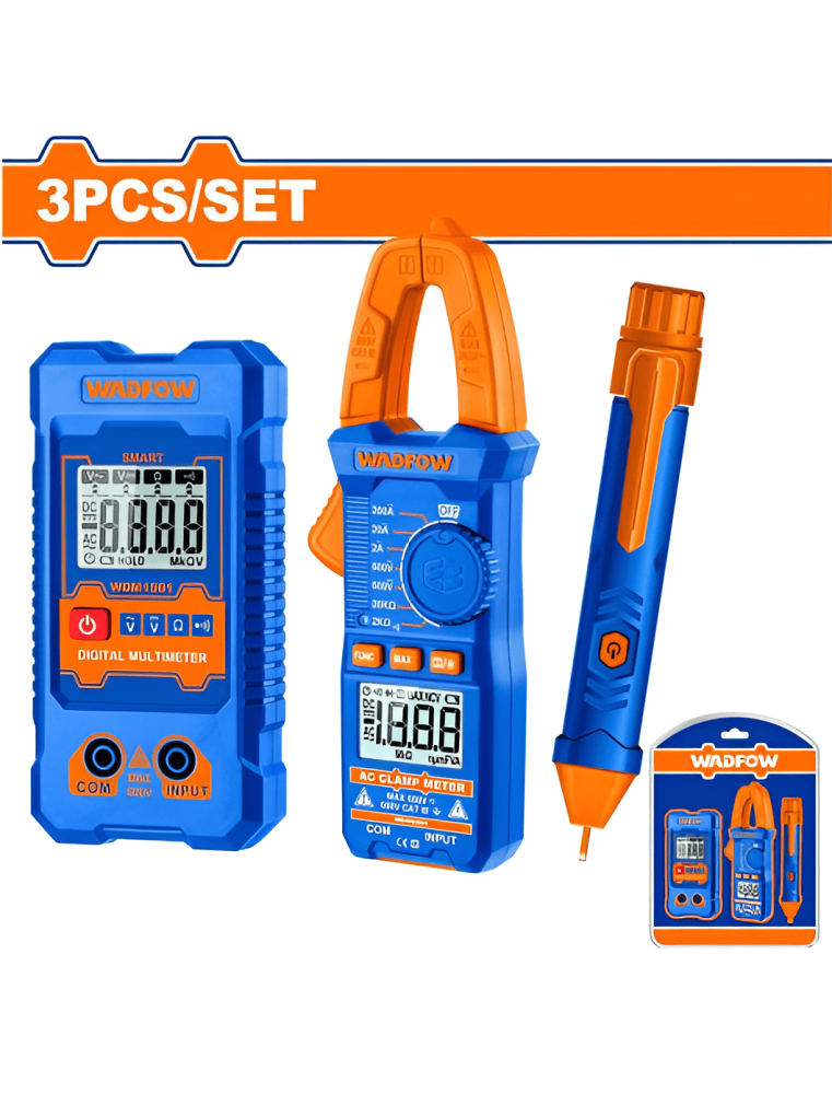 KIT TEST ELECTRICIEN 3PCS WADFOW WDM94011