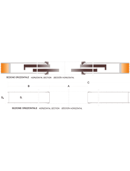 CONTRE CHÂSSIS POUR PORTE 80x80CMX210CM DOUBLE EUROCASSONETTO