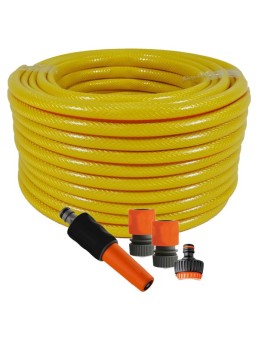 Tuyau Jardin Jaune avec lance MET TUY JAR 15/19 A/L 25M PJA1525P