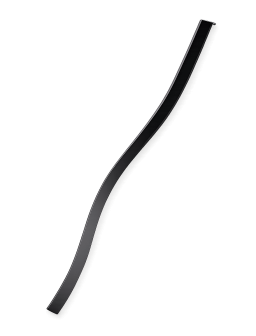 POIGNEE DE MEUBLE H901 224MM CP/NOIR