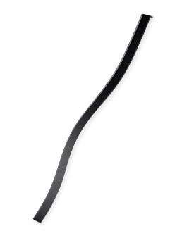 POIGNEE DE MEUBLE H901 224MM CP/NOIR