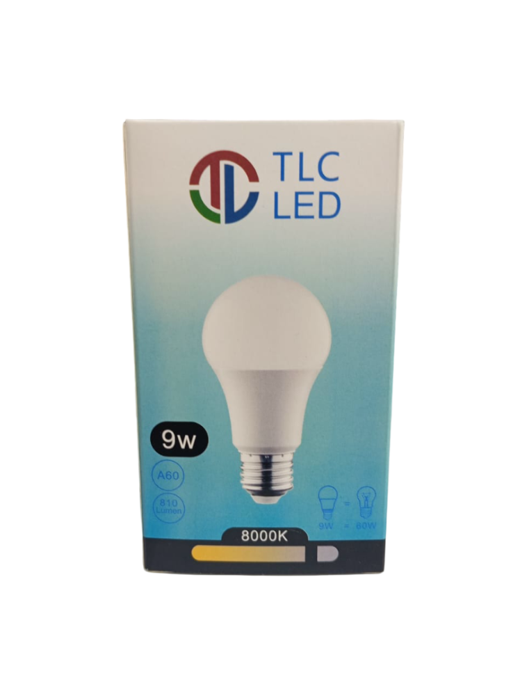 LAMPE LED 9W E27 8000K TLC