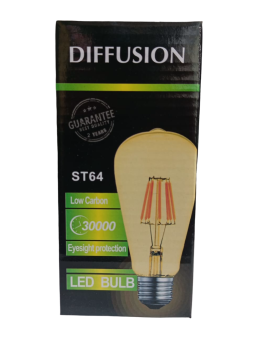 LAMPE LED FILAMENT ST64 E27 DIFFUSION