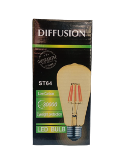 LAMPE LED FILAMENT ST64 E27 DIFFUSION