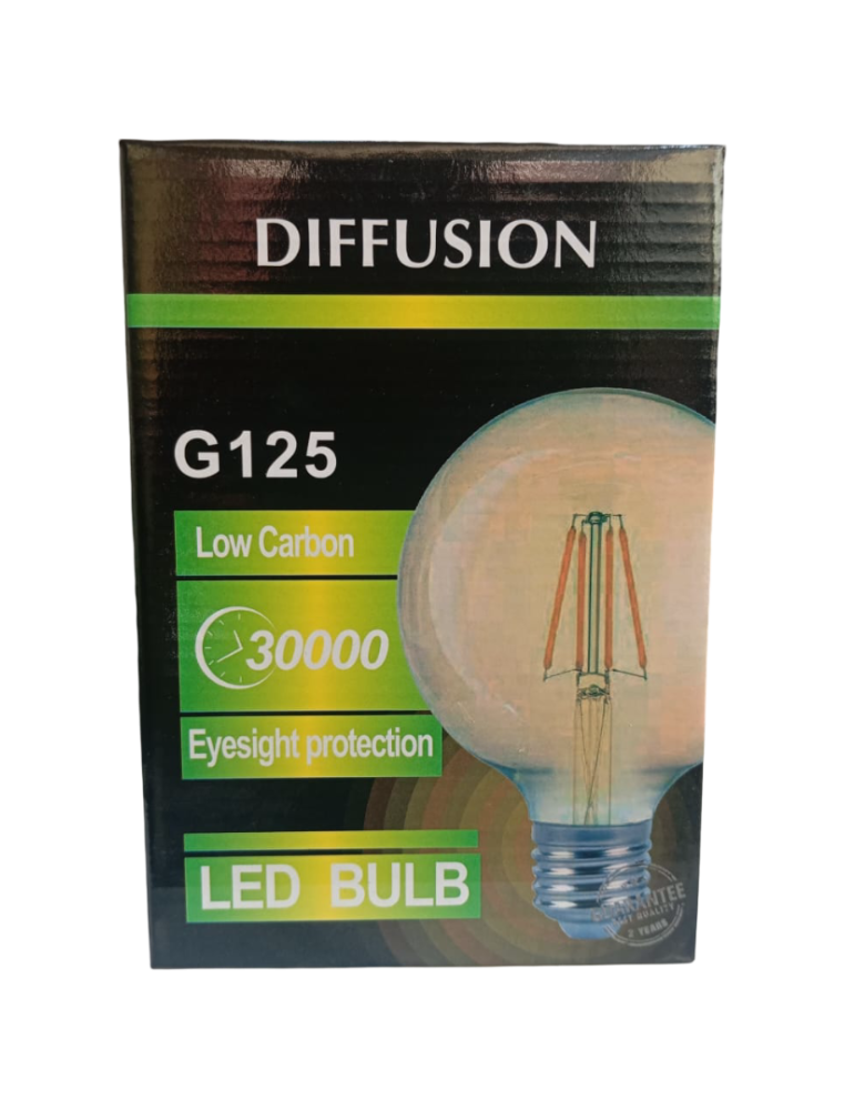 LAMPE LED FILAMENT G125 4W E27 DIFFUSION