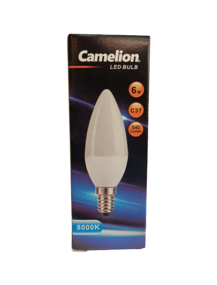 LAMPE FLAMME 6W E14 8000 CAMELON