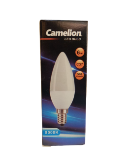 LAMPE FLAMME 6W E14 8000 CAMELON