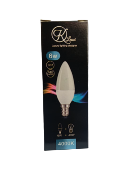 LAMPE FLAMME 6W E14 4000K