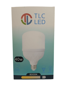 LAMPE T115 40W BOB E27 BLANC 8000K TLC