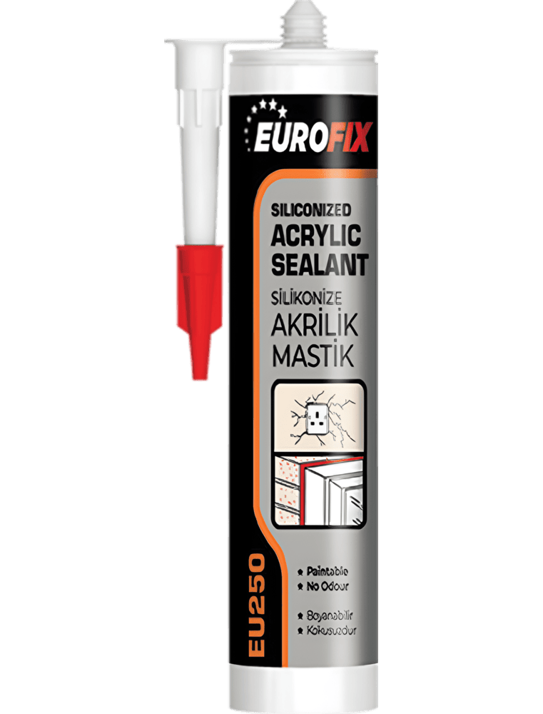 SILICONE ACRILIQUE BLANC 280ML EUROFIX