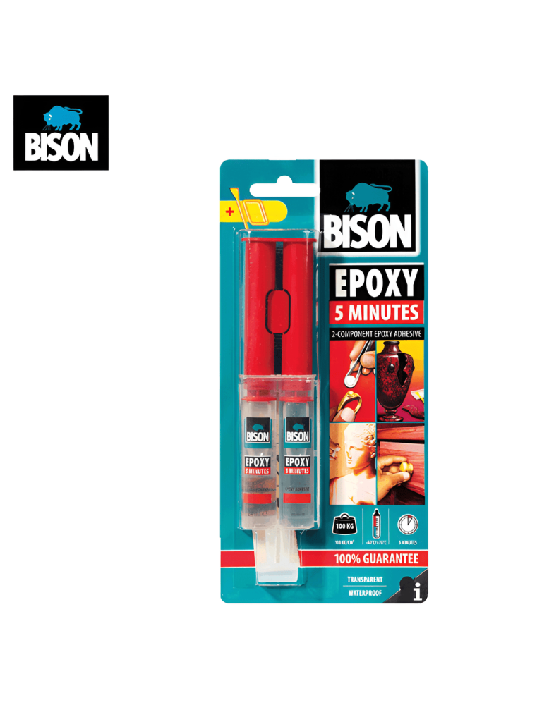 COLLE EPOXY 5 MINUTES KIT 24ML BISON