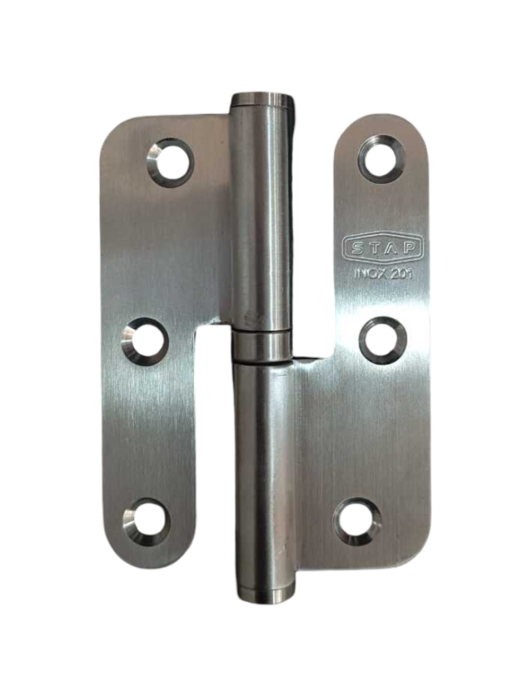 PAUMELLE INOX 90X65X2.5MM DROITE 201 STAP