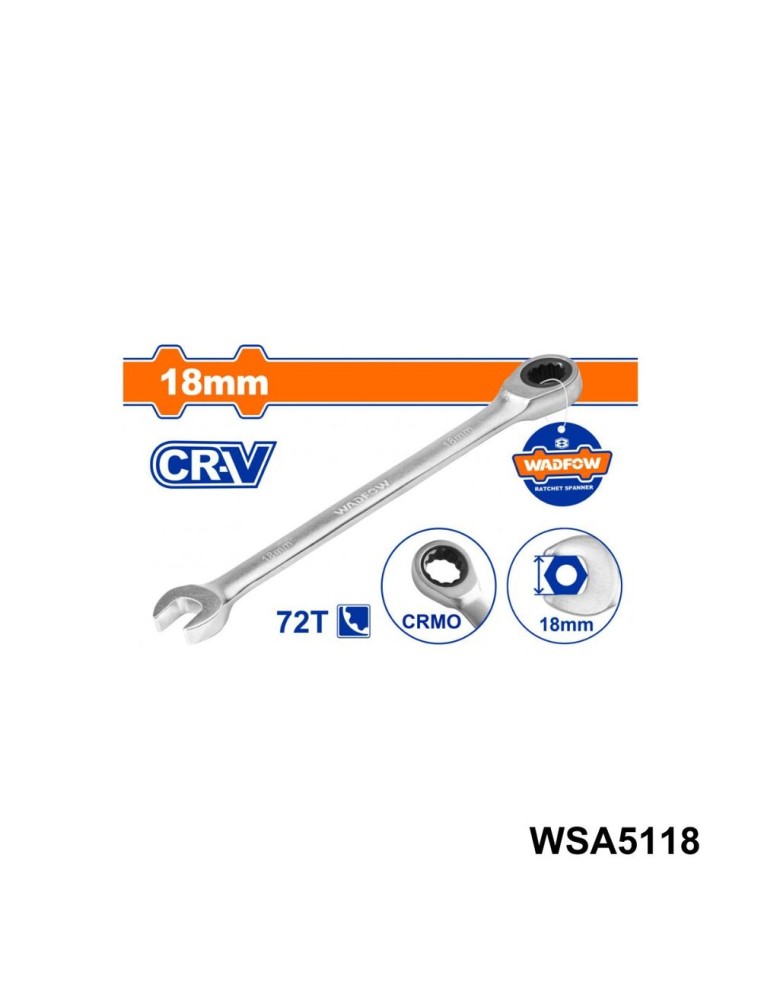 CLE MIXTE A CLIQUET 18 CR-V WSA5118