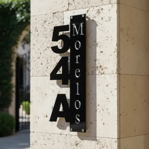 Número Residencial, Casa 58x21 Alu Acm Grande Personalizable