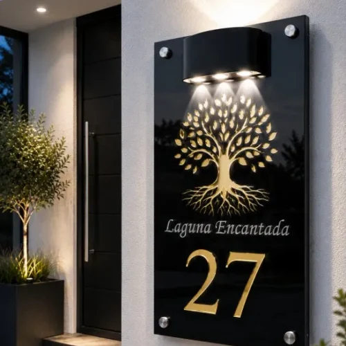 Número Residencial, Casa, 60x30 Cm, Letrero Aluminio Grande