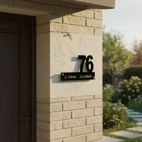 Número Residencial, Número Para Casa, 40x22 Personalizable